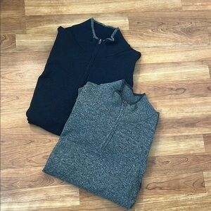 2 Men's Quarter-Zip Sweaters